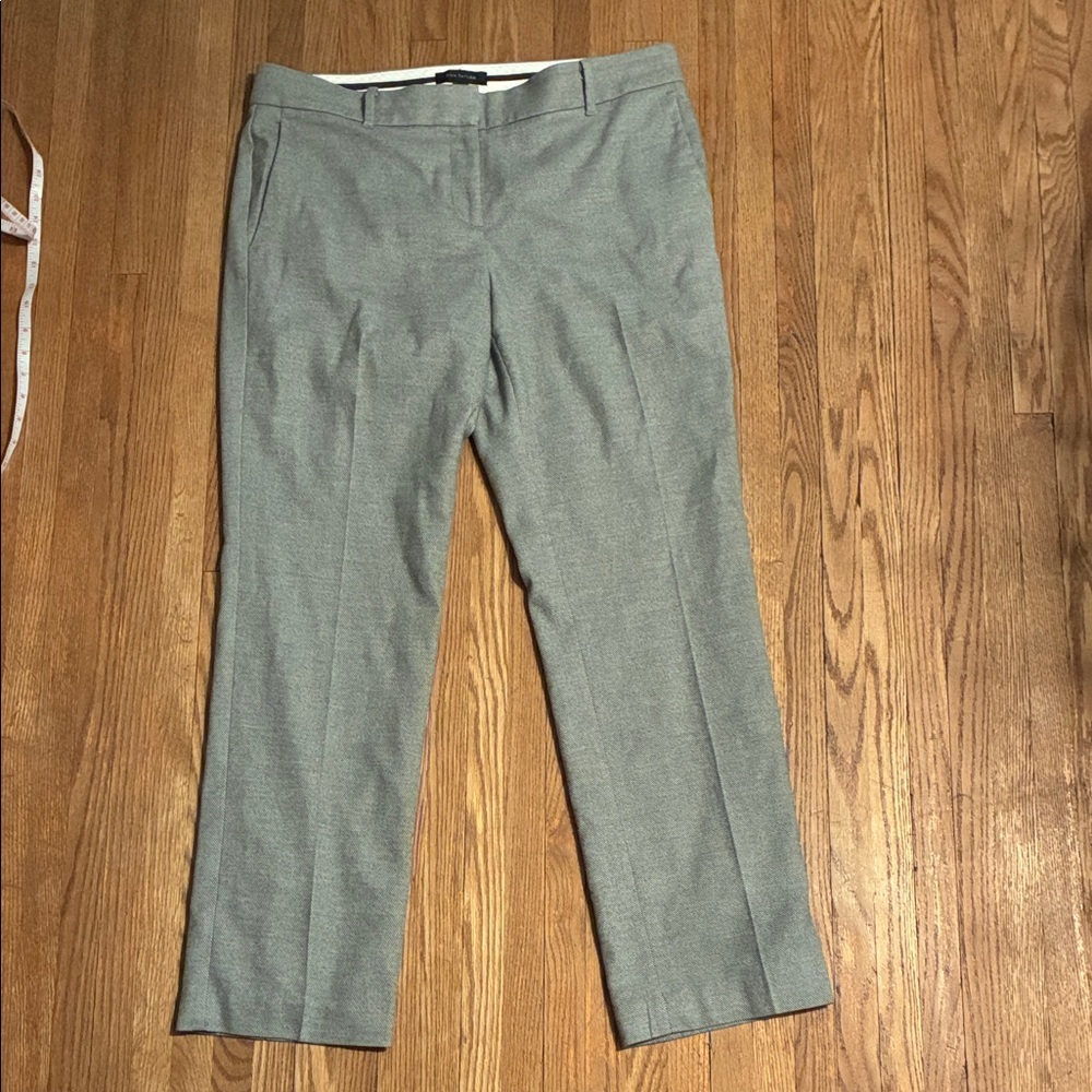 Ann Taylor Gray Wool Blend Tailored Trousers